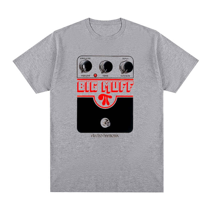 Big Muff Guitar T-shirt Gray guitarmetrics