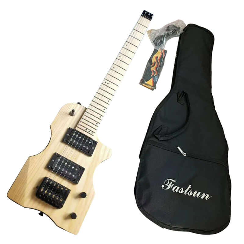 V-Glorify Mini electric travel guitar M6 30inch headless 34 inches guitarmetrics