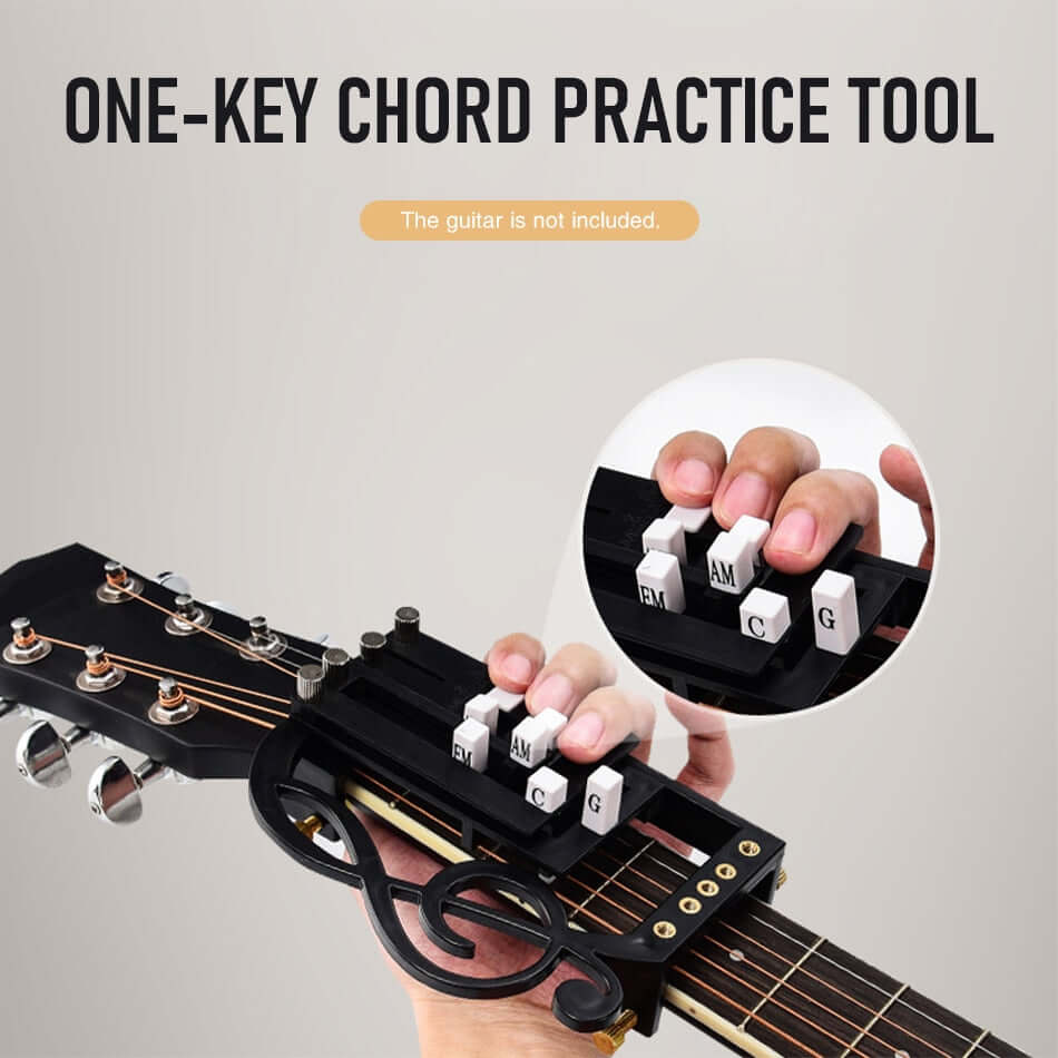 Guitar chord practice tool (one-key chord assistant) guitarmetrics