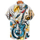 Guitar themed summer Men's Shirts guitarmetrics