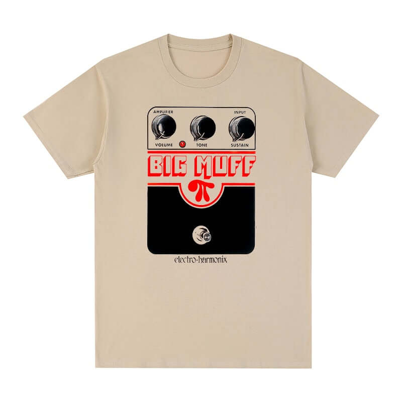 Big Muff Guitar T-shirt Khaki guitarmetrics