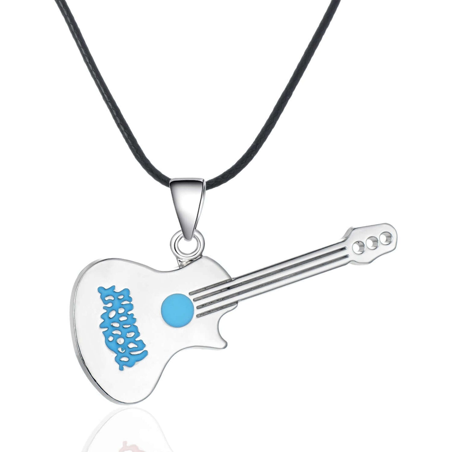 Stainless Steel Guitar Necklace For Men guitarmetrics