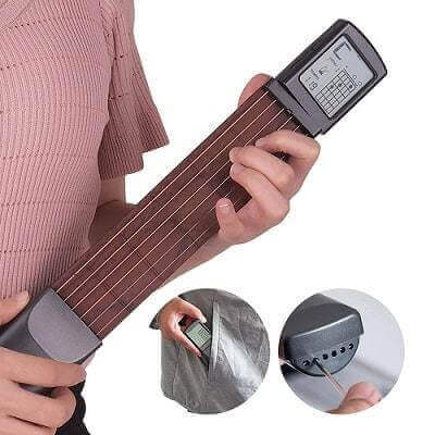 Chord Pal™ Portable digital guitar chords trainer Black guitarmetrics