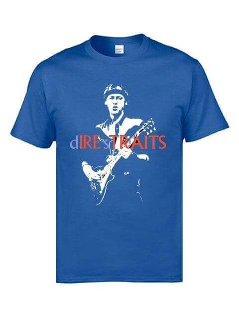 Dire Straits t shirt (Lynskey) Blue guitarmetrics