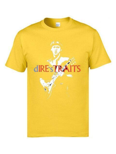 Dire Straits t shirt (Lynskey) Gold guitarmetrics