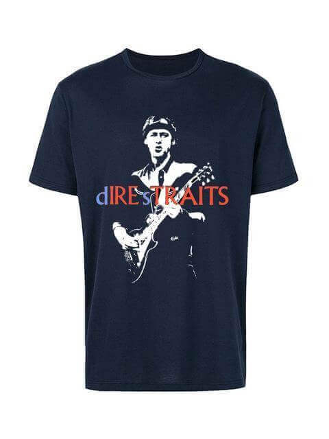Dire Straits t shirt (Lynskey) Navy Blue guitarmetrics