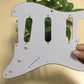 Electric Guitar Pickguard (Pick Guard Scratch Plate) Ivory guitarmetrics