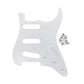 Electric Guitar Pickguard (Pick Guard Scratch Plate) White 1ply guitarmetrics