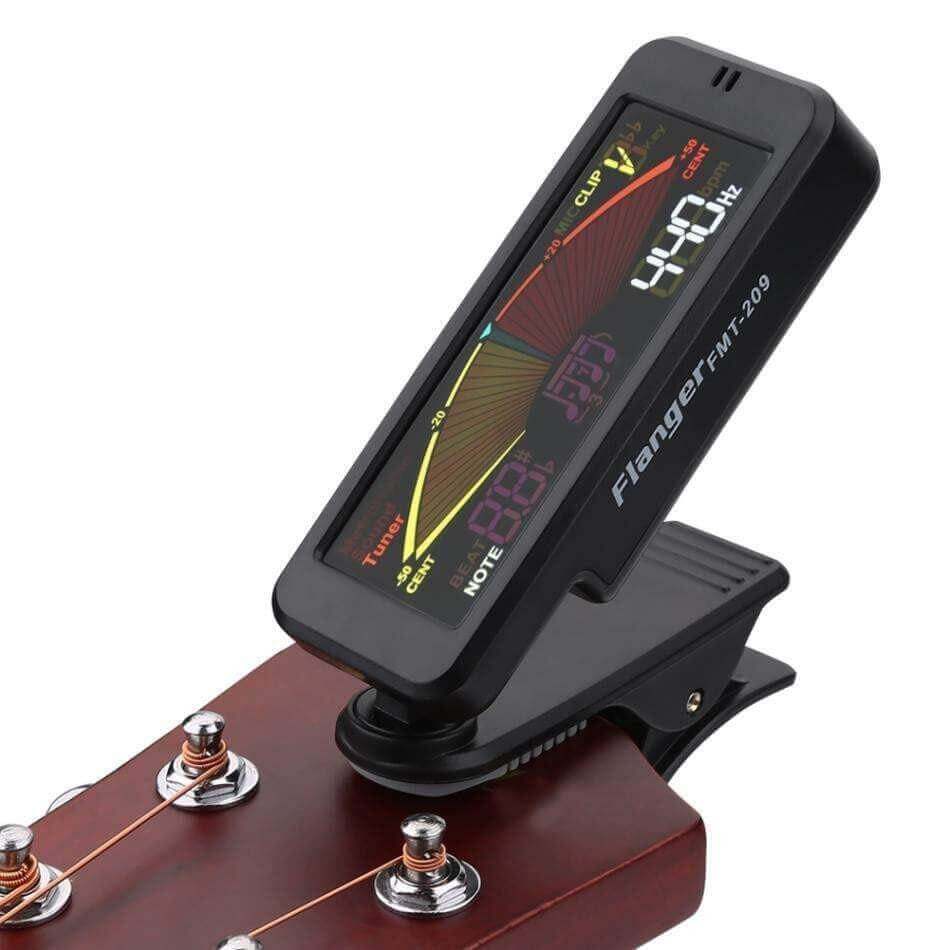 Clip on tuner for guitar guitarmetrics