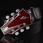 Guitar buckle belt (Guitar headstock design) 3 115CM guitarmetrics