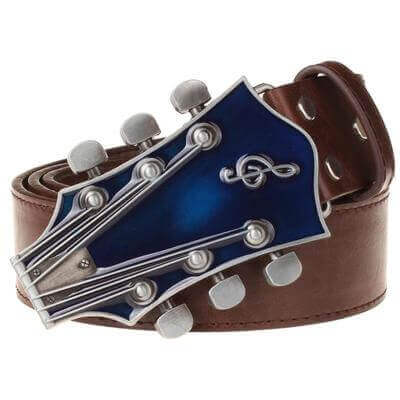 Guitar buckle belt (Guitar headstock design) 5 115CM guitarmetrics