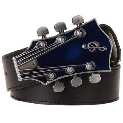 Guitar buckle belt (Guitar headstock design) 6 115CM guitarmetrics