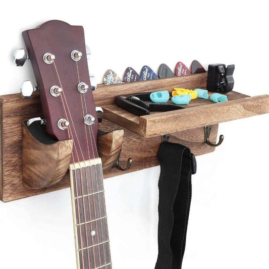 Multi-purpose Wooden Guitar wall stand Default Title guitarmetrics