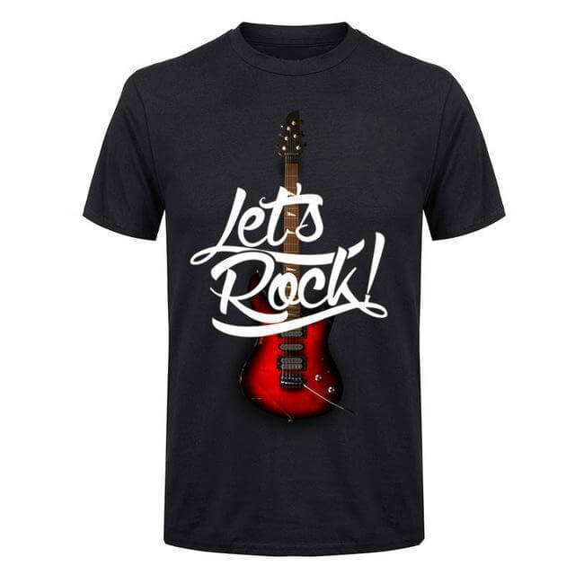 Let's Rock t shirt Costees™ 1 guitarmetrics