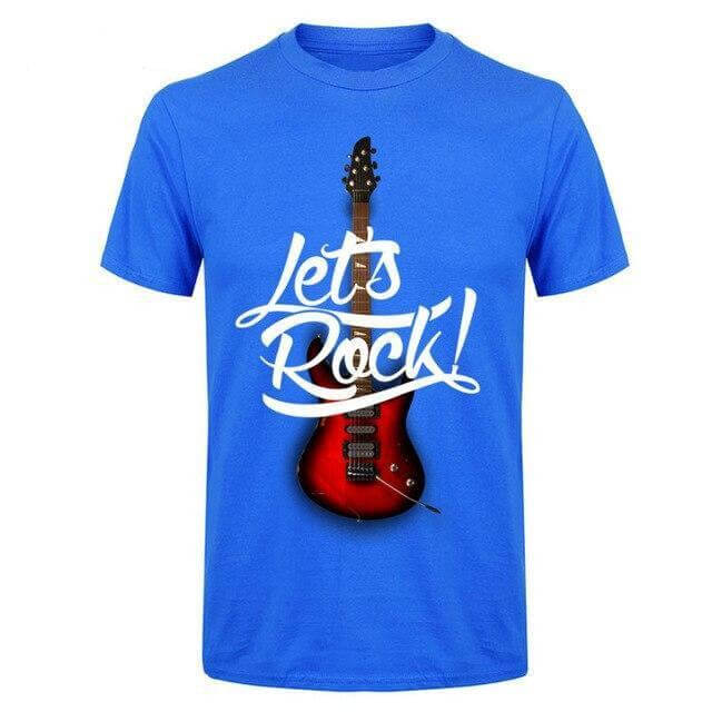 Let's Rock t shirt Costees™ 7 guitarmetrics