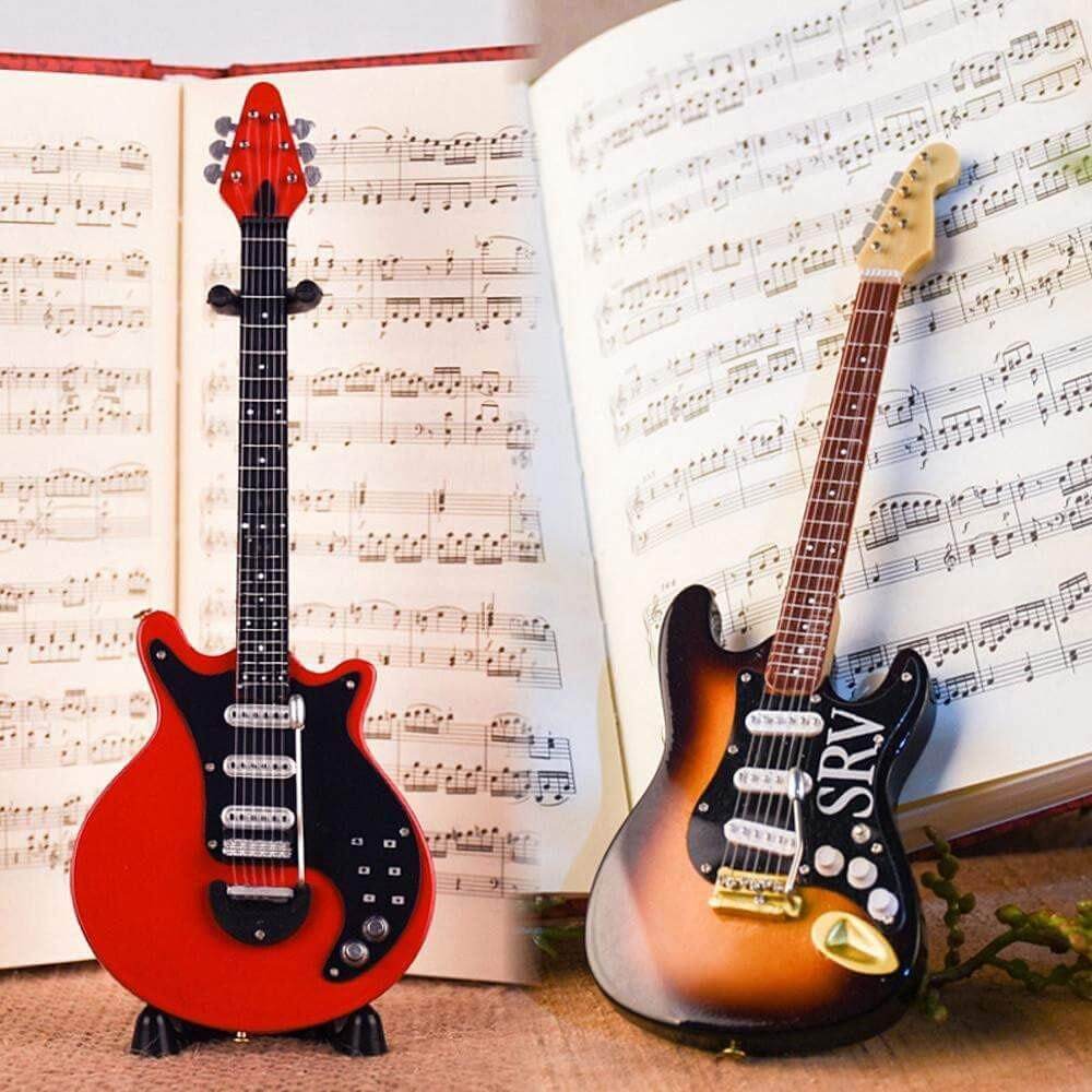 MOONEMBASSY SRV and Brian may Miniature Guitar. guitarmetrics