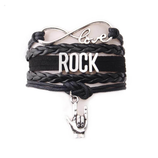 Rock Music symbol bracelet Rock Hand guitarmetrics