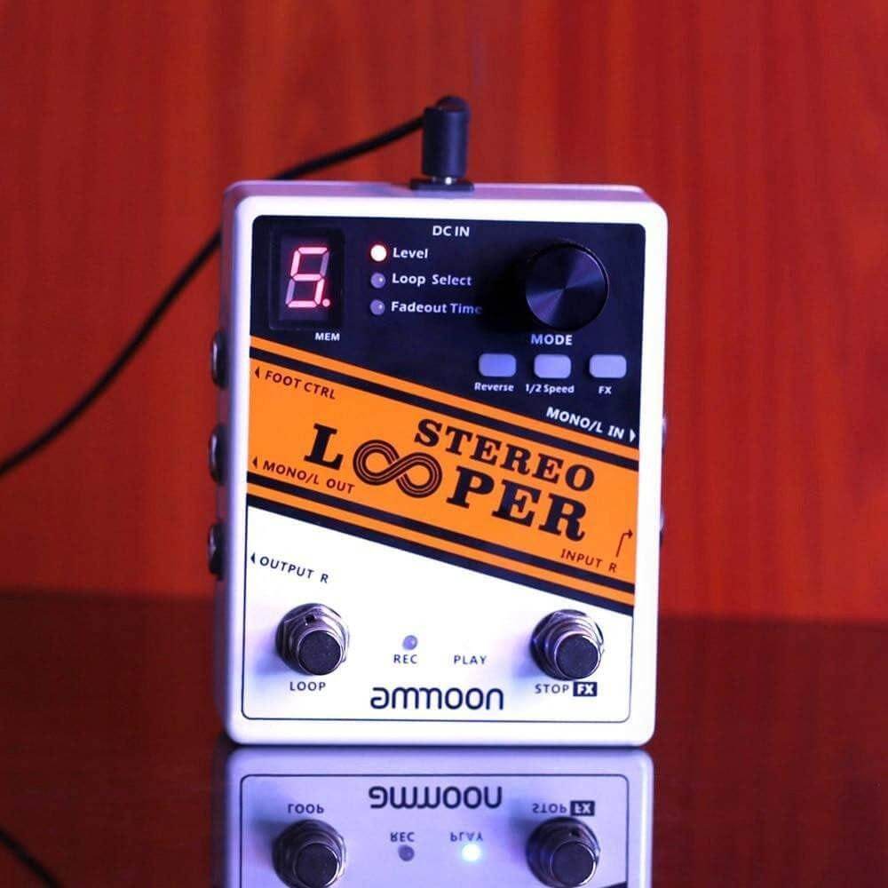 Looper effects pedal for guitar (Ammoon stereo looper) guitarmetrics