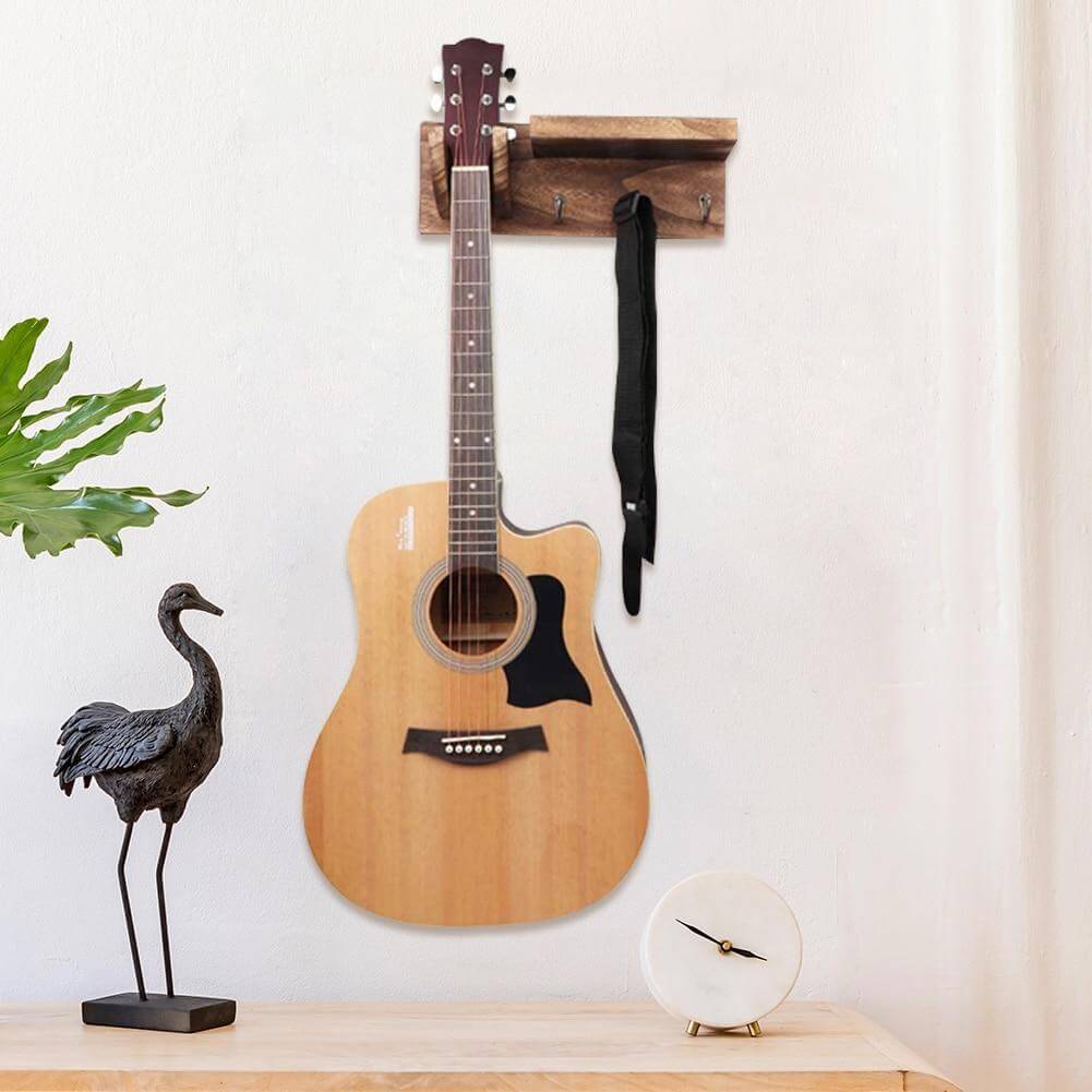 Multi-purpose Wooden Guitar wall stand guitarmetrics